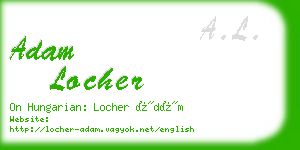 adam locher business card